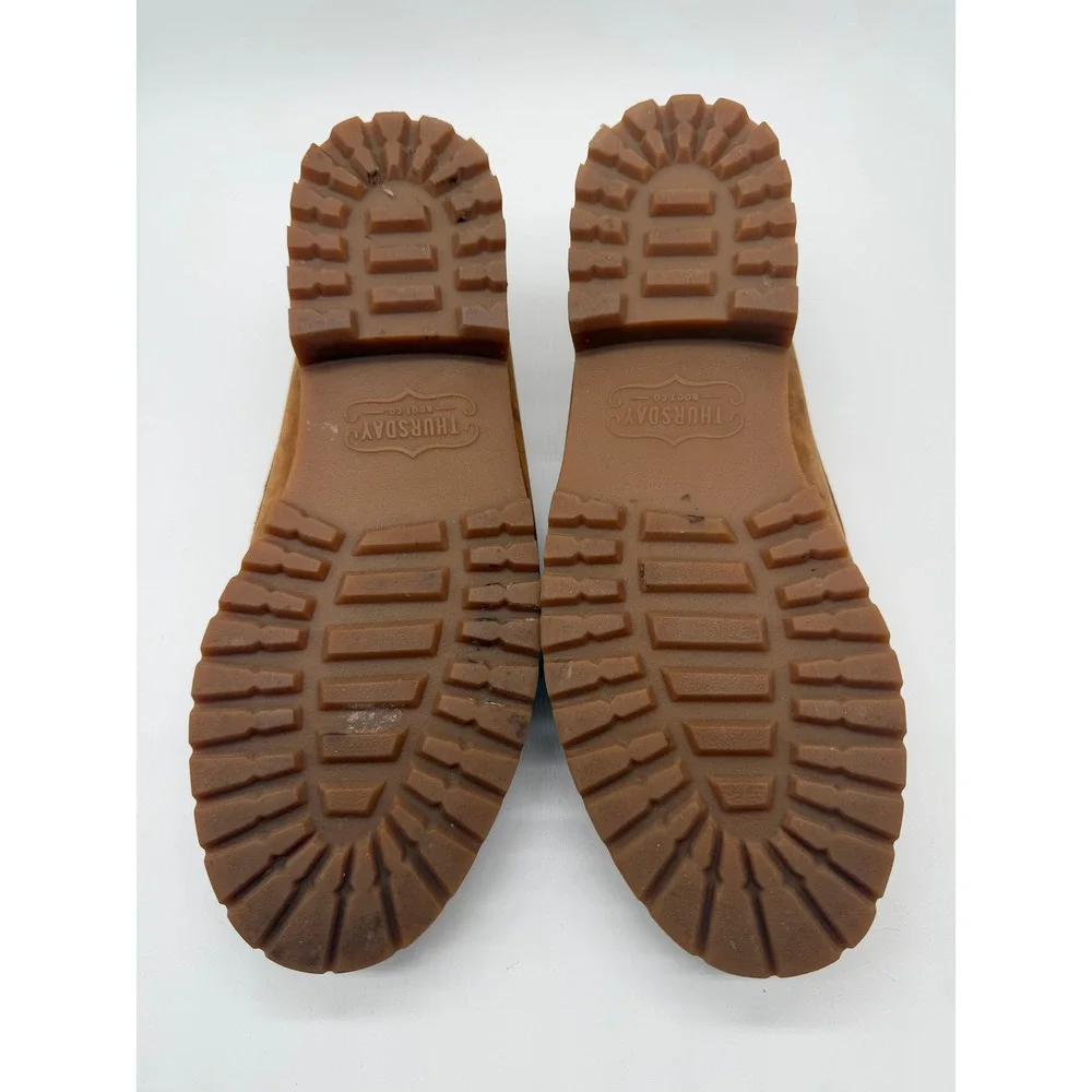 Thursday Boot Co. Boat Shoe Mens 10.5 Brown Leather Lug Sole Nautical Loafer
